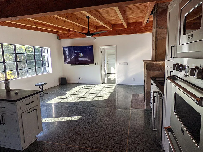 View from Kitchen to Great Room.