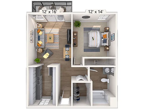 Floor plan A1p - Partial Renovation