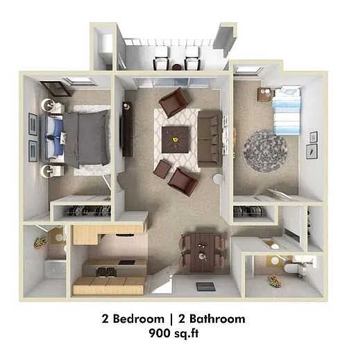 Floor plan 2X2