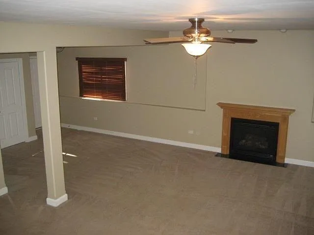Kitchen looking into Family Room and Garage Door