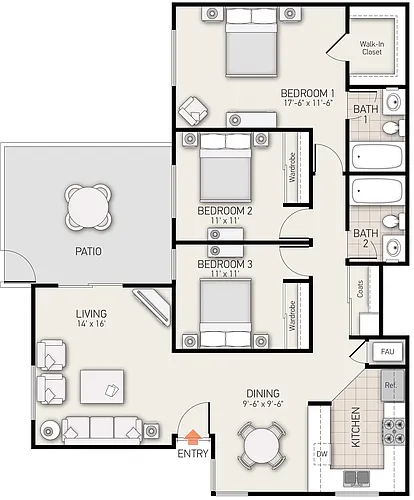 Floor plan Plan Five