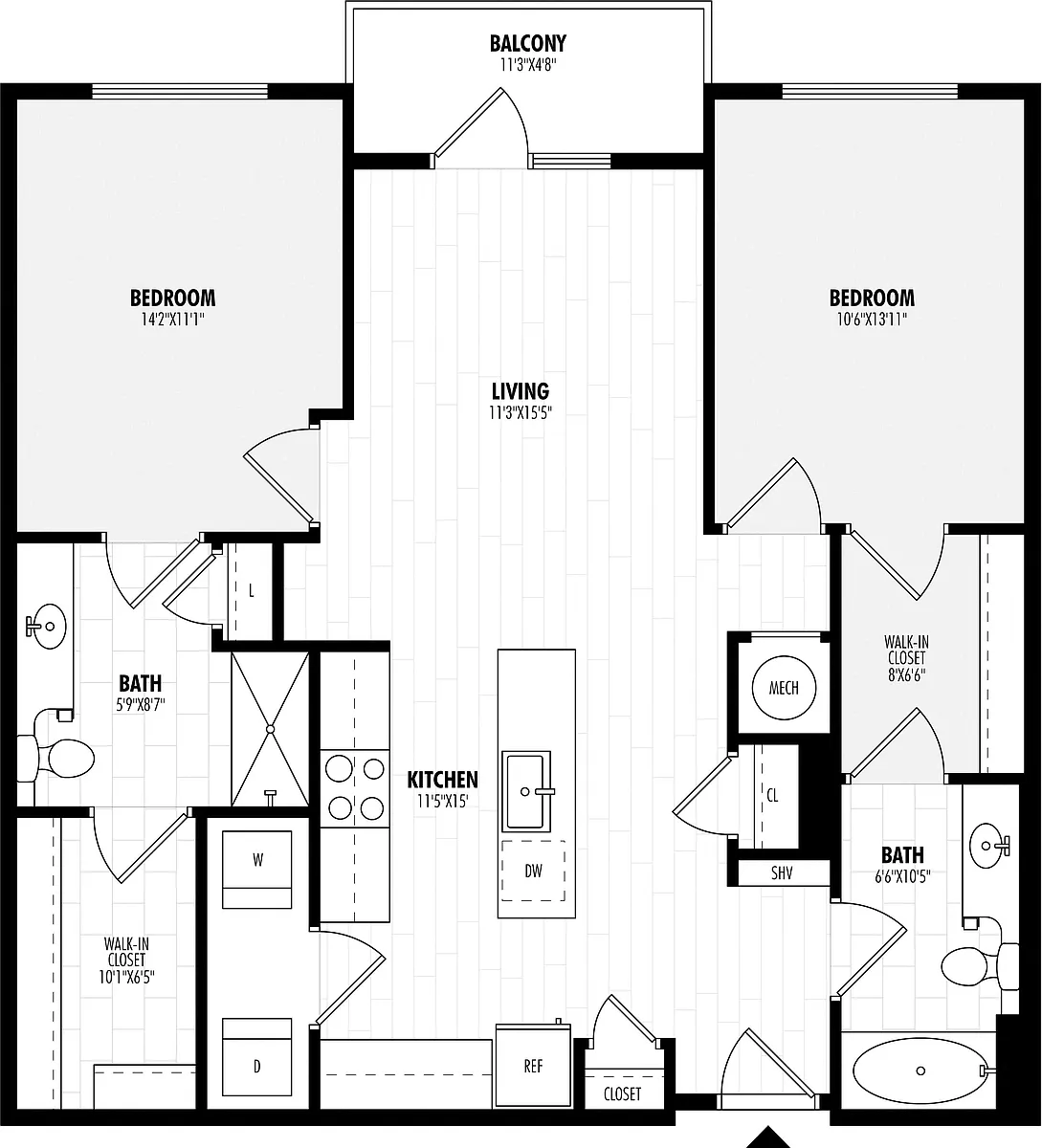Floor plan B3