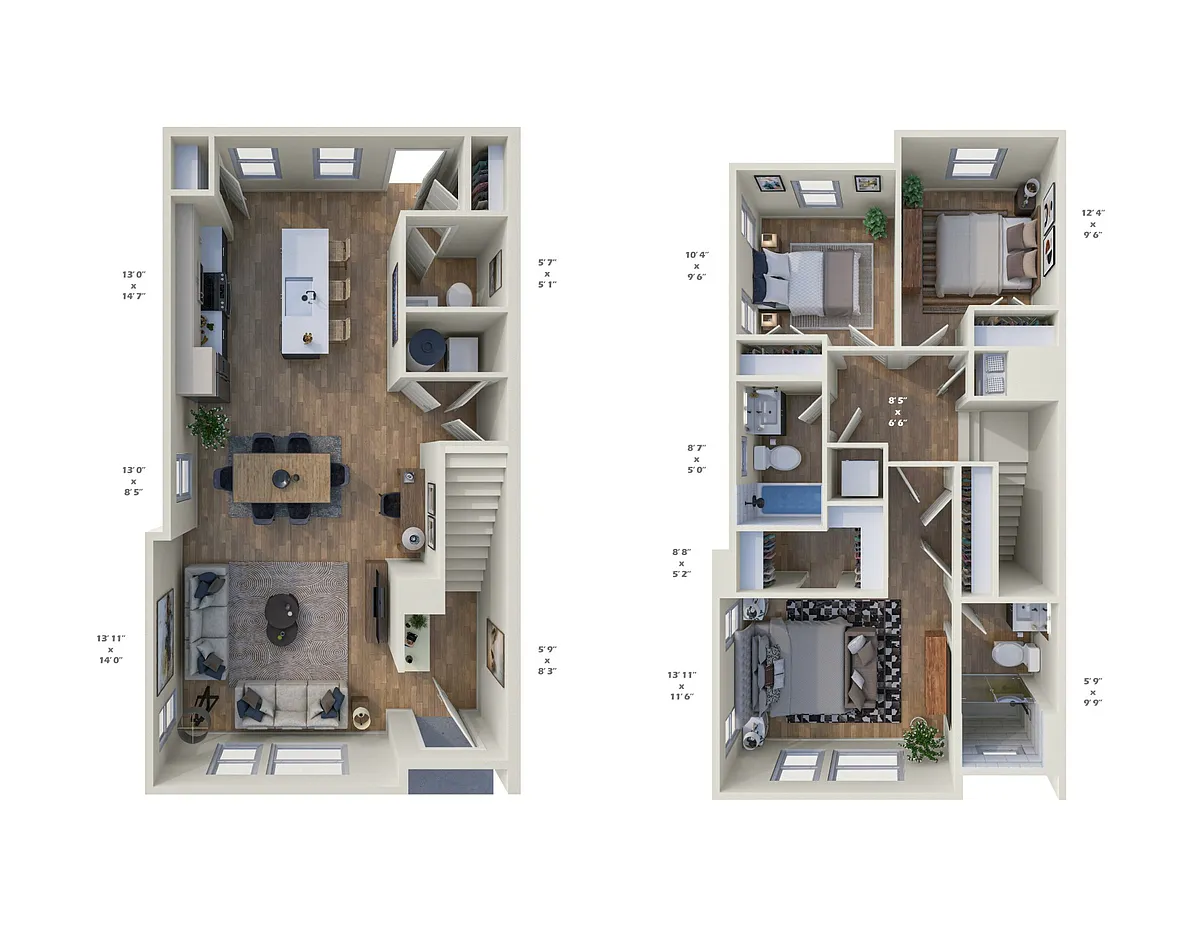 Floor plan Rowhome