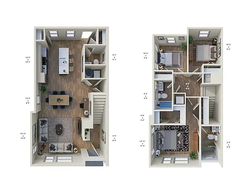 Floor plan Rowhome