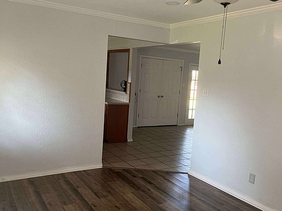View from Living Room into kitchen/dining area