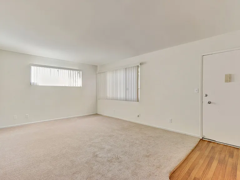 Living room with carpet flooring