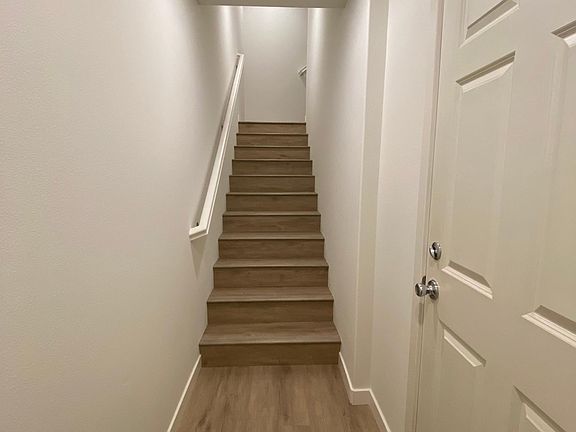 Entry door and garage door into unit. New paint and flooring.