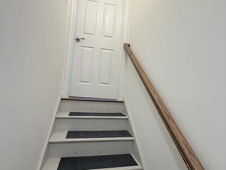 Stairs leading to the basement