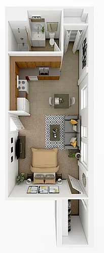 Floor plan Studio