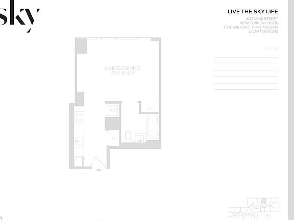 2nd image of 605 W 42nd St APT 43D