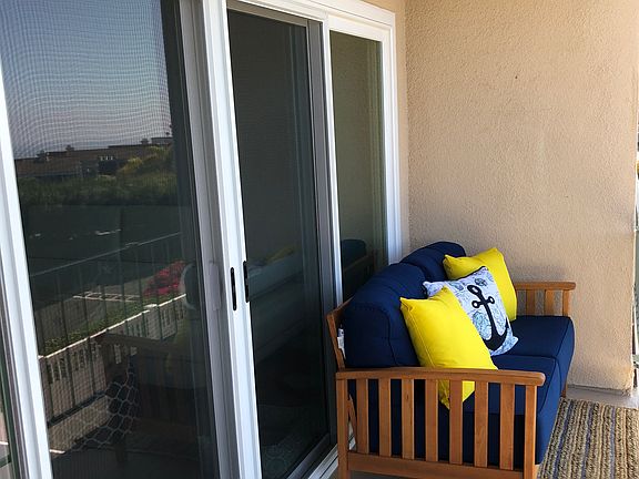 East side of balcony