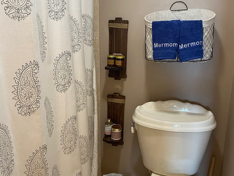Main bath toilet and tub/shower