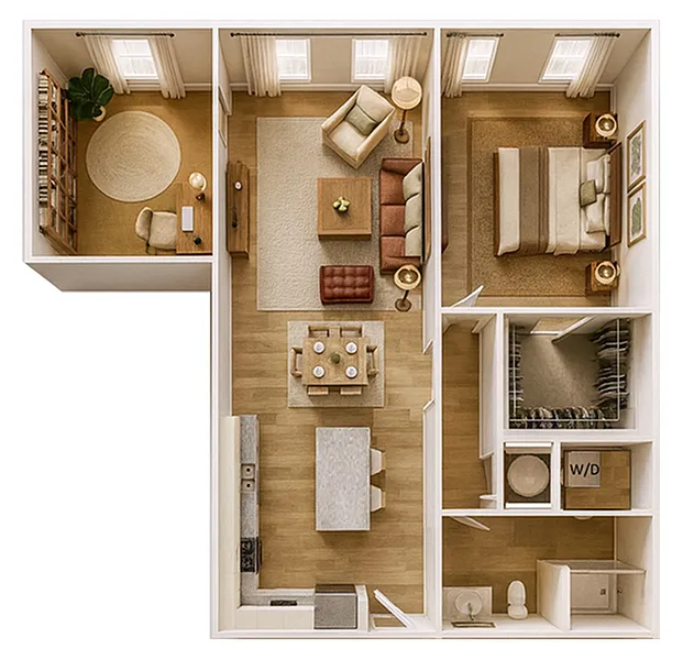 Floor plan Skimmer