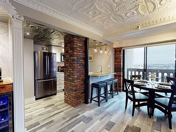 Kitchen, Dining, Balcony, wine fridge, espresso
