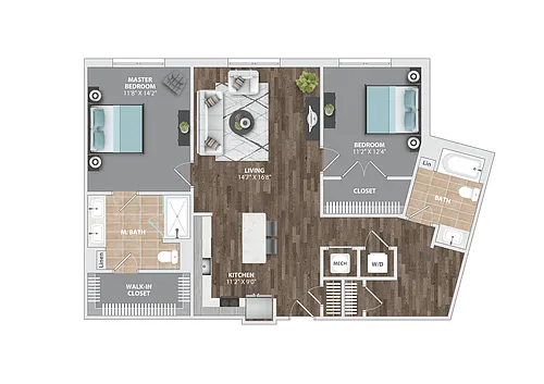 Floor plan B7D