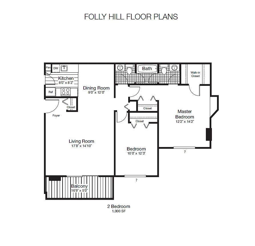 Floor plan 2 bedroom