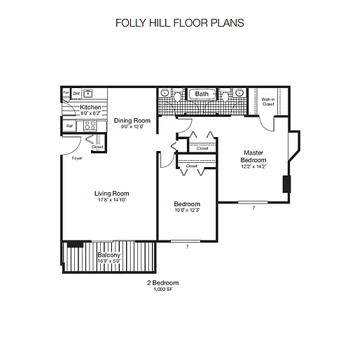 Floor plan 2 bedroom