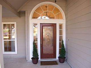 View of entryway on porch