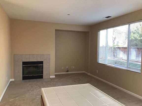 Family room with fireplace