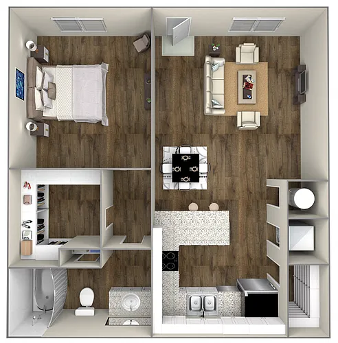 Floor plan 1 Bedroom