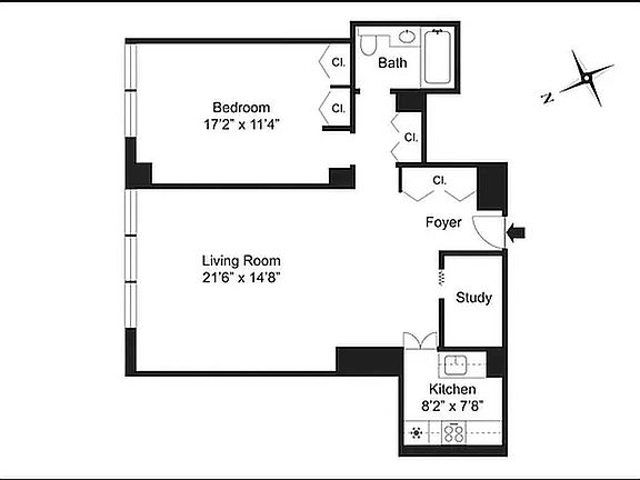 2nd image of 58 W 58th St APT 5B