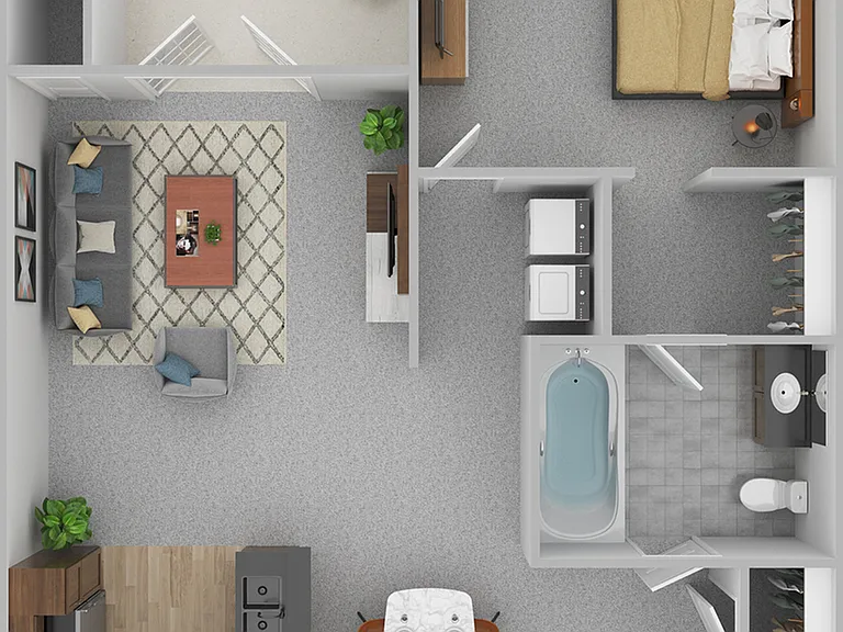 1-bedroom 1-bedroom