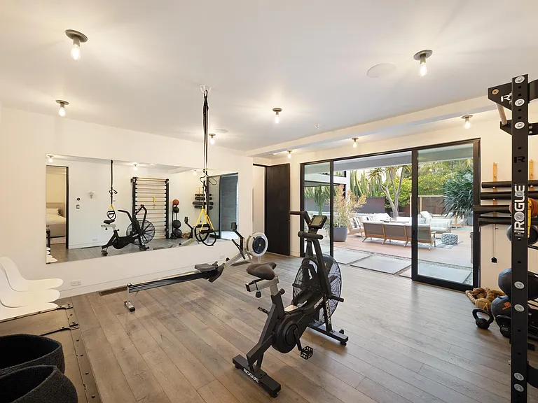 Break a sweat with some spinning or pump some iron.