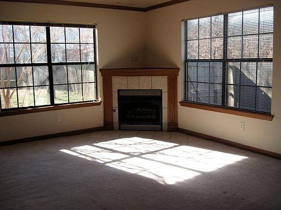 Gas fireplace in large living room
