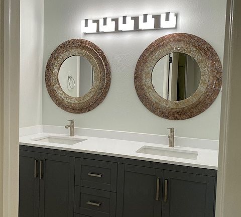 Master bath vanity