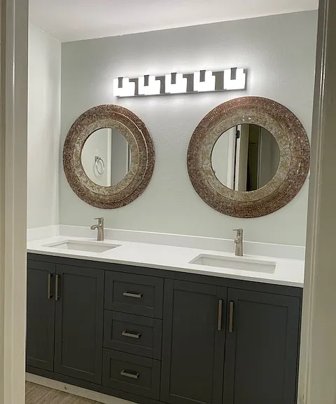 Master bath vanity