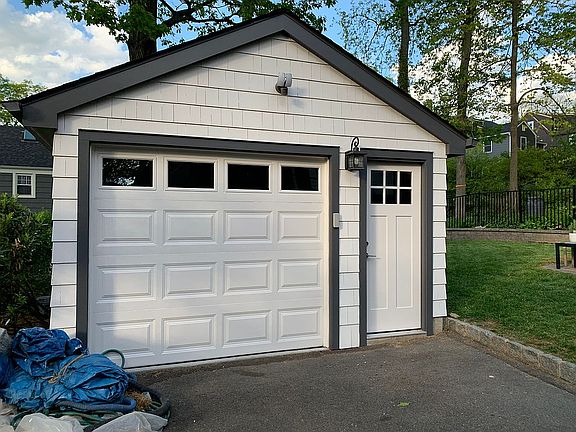 Newly rebuilt garage