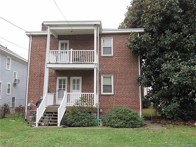 Each unit has back porch