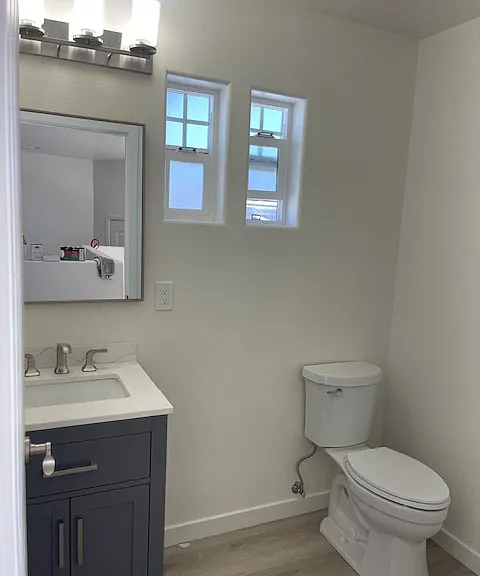 Upstairs half bathroom