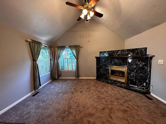 Living room with gas fireplace