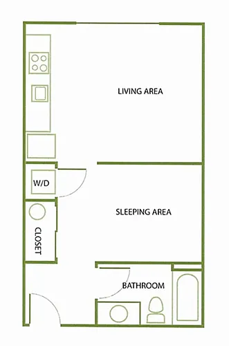 Floor plan Studio-A-1A