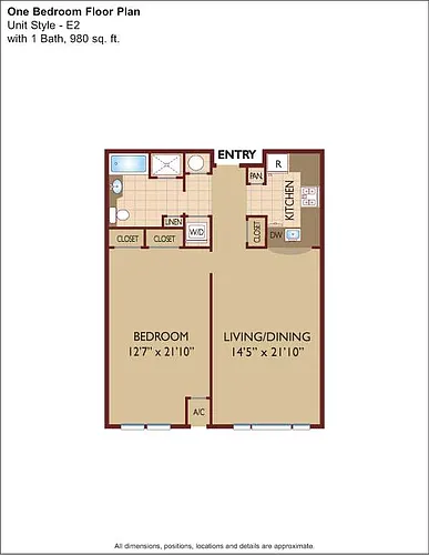 Floor plan $3.55/sq.ft. - E
