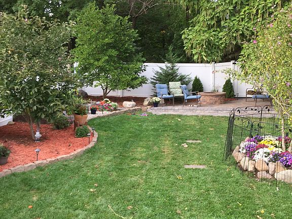 Landscaped yard