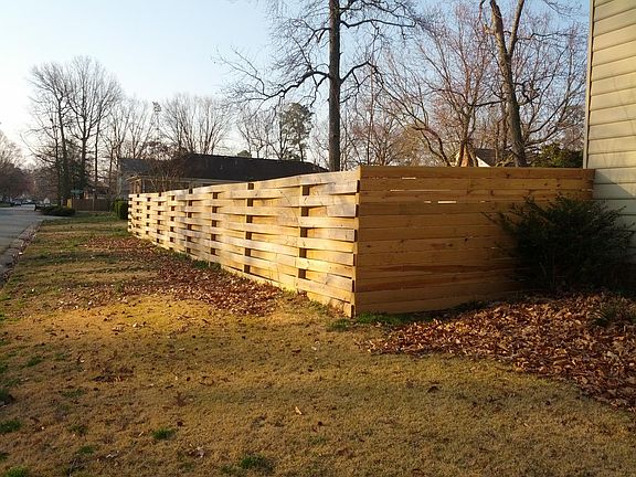 Backyard fence