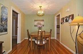 Hardwood in Dining Room