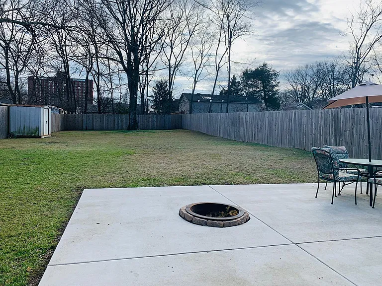 Backyard and patio