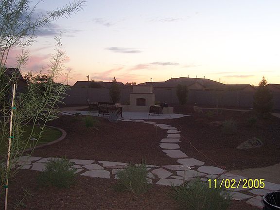 Backyard Fireplace