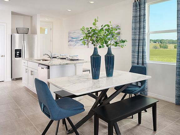 The dining area in the Denali modeled at Benton Hills.
