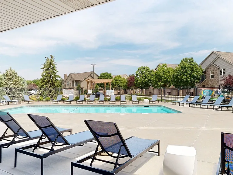 Dive into summer at our sparkling pool.