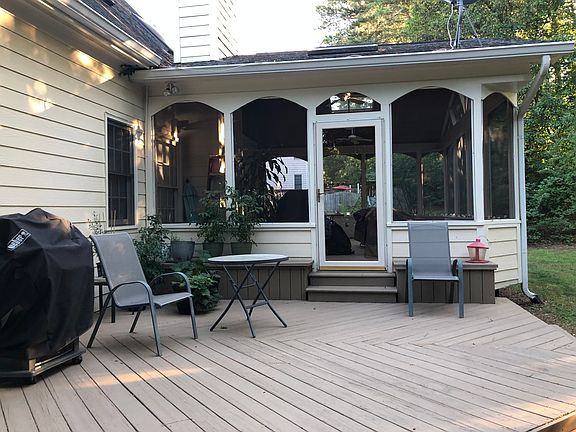 deck and screened back porch