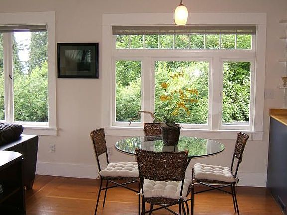 Dining area open to kitchen