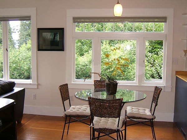 Dining area open to kitchen