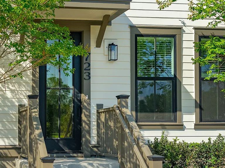 Welcoming front entrance to Fenland Townhomes