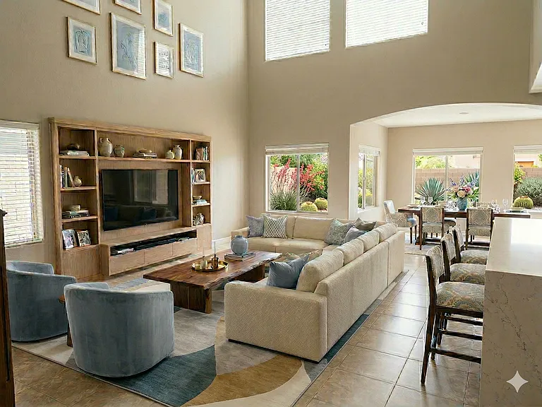 great room and dining