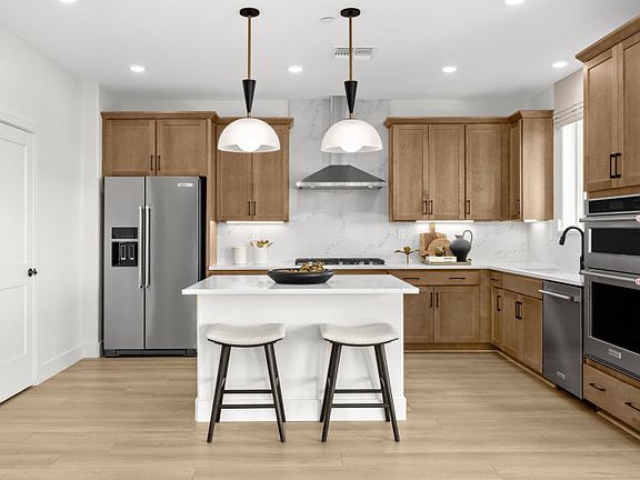 Kitchen with chef s appliance package