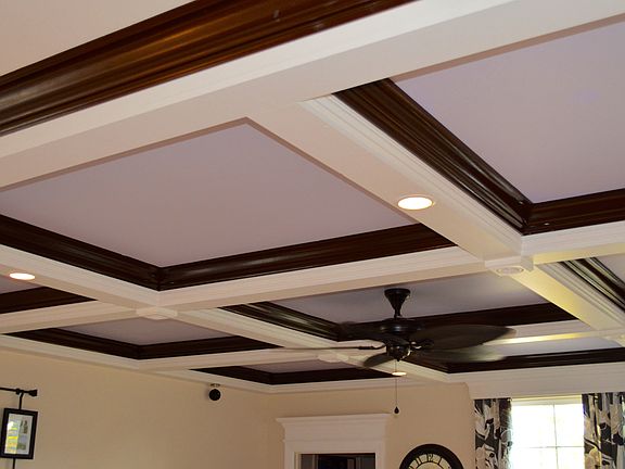 Custom tray ceil w/rec light